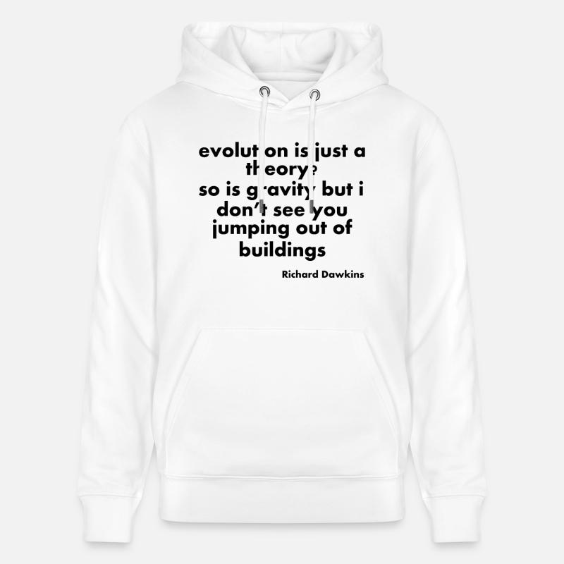 Evolution Zitate - Stanley/Stella Unisex Bio-Hoodie CRUISER  - Weiß