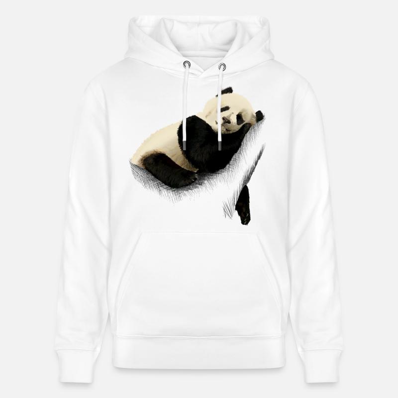 Panda - Sweat à capuche bio CRUISER Stanley/Stella Unisexe - blanc