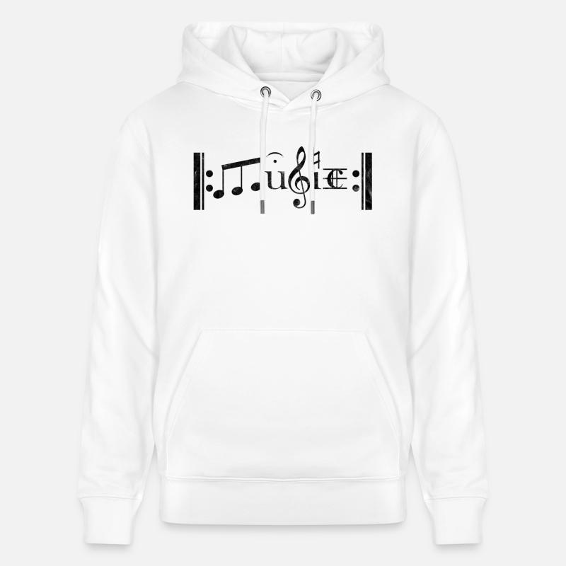 musique - Sweat à capuche bio CRUISER Stanley/Stella Unisexe - blanc