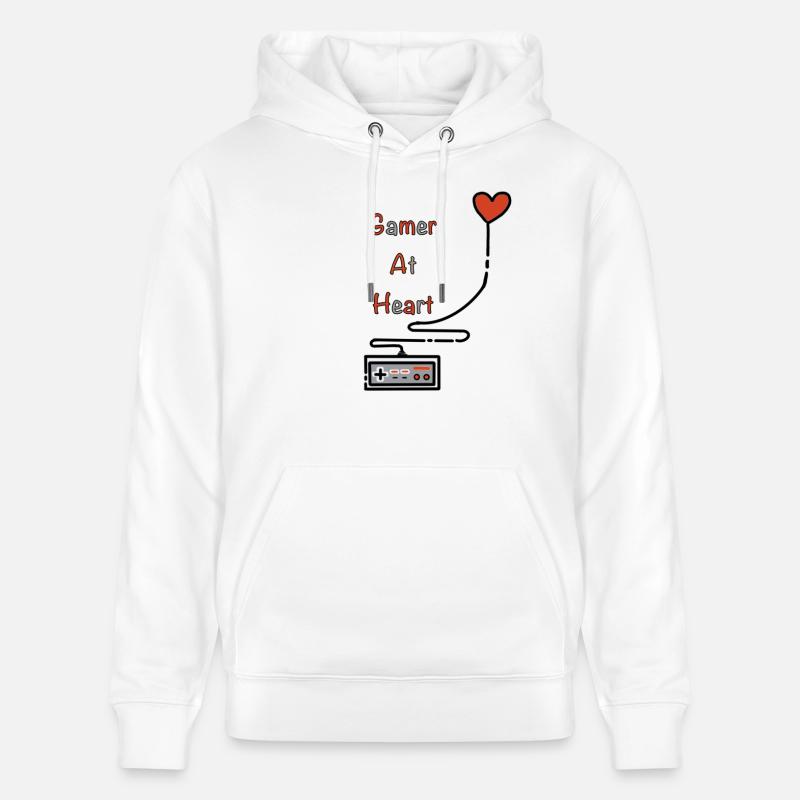 Gamer at Heart - Sweat à capuche bio CRUISER Stanley/Stella Unisexe - blanc
