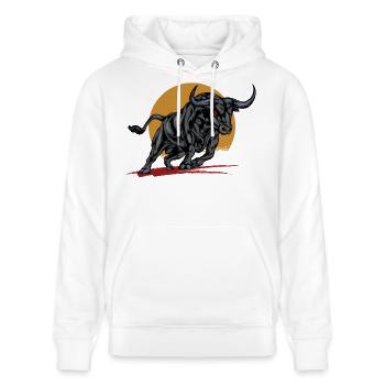 Wilderness Animal - Stanley/Stella CRUISER Unisex Organic Hoodie - white - Front - Alina (178cm) & Michal (187cm)