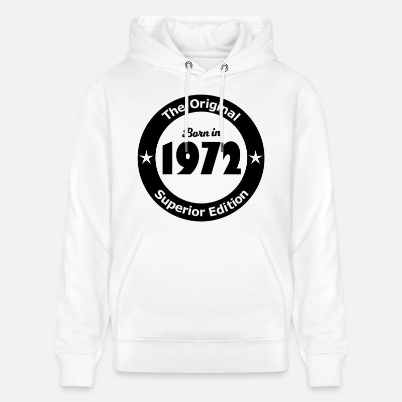 1972 - Sweat à capuche bio CRUISER Stanley/Stella Unisexe - blanc
