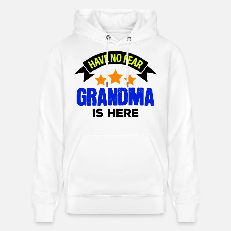 Grand-mère Grand-mère Cool Déclaration Lieblingsomi Omi - Sweat à capuche bio CRUISER Stanley/Stella Unisexe - blanc