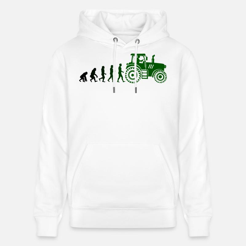 Véhicule utilitaire Farmer Evolution Véhicule Tracteur - Sweat à capuche bio CRUISER Stanley/Stella Unisexe - blanc