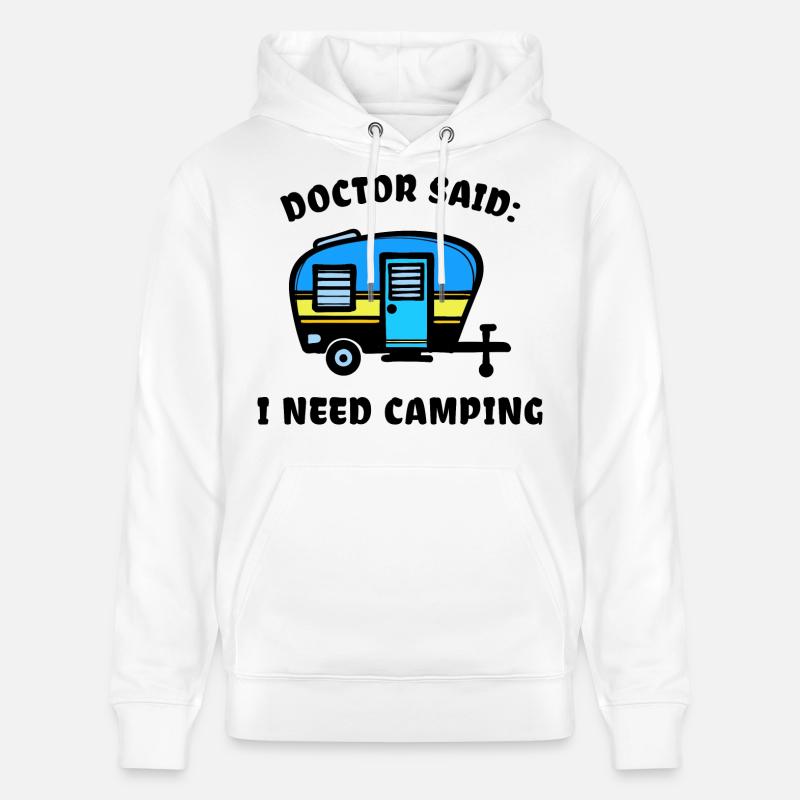 Camper Camping Wohnmobil Statement Wanderer - Stanley/Stella Unisex Bio-Hoodie CRUISER  - Weiß