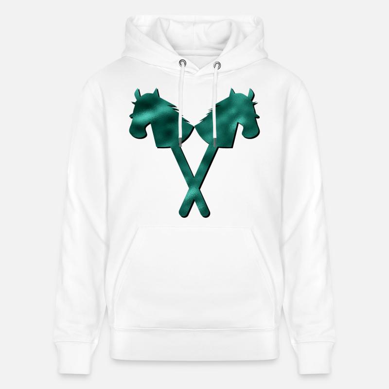 Hobby-Horsing ÉQUITATION - Sweat à capuche bio CRUISER Stanley/Stella Unisexe - blanc