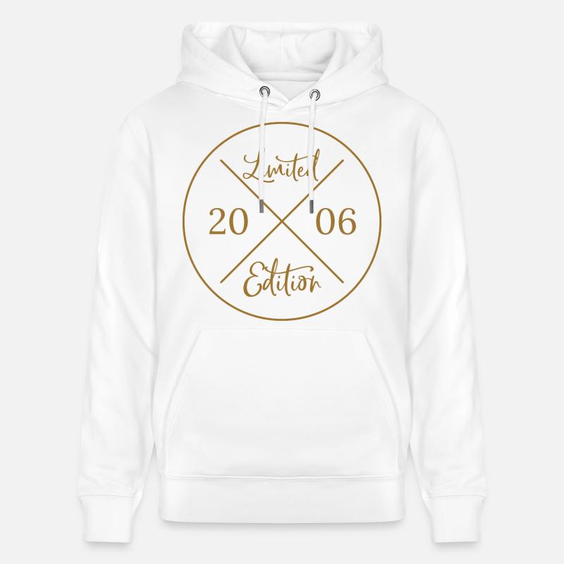 Édition limitée 2006 - 20e anniversaire - Sweat à capuche bio CRUISER Stanley/Stella Unisexe - blanc