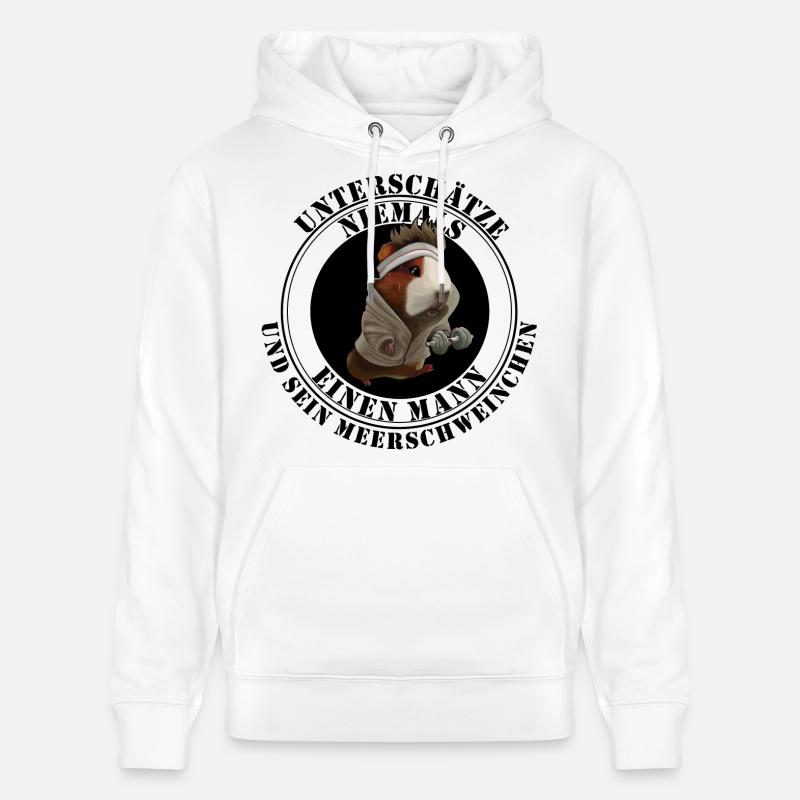 Filles et cochons d’Inde – Diction amusante - Sweat à capuche bio CRUISER Stanley/Stella Unisexe - blanc