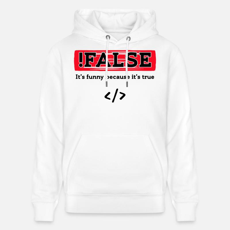 Code Debug Programmeur Développeur Dictons amusants - Sweat à capuche bio CRUISER Stanley/Stella Unisexe - blanc