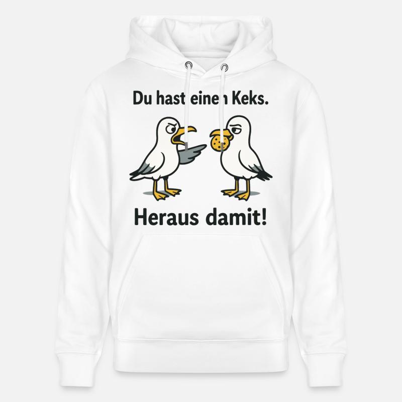 Vous avez un cookie avec - Sweat à capuche bio CRUISER Stanley/Stella Unisexe - blanc