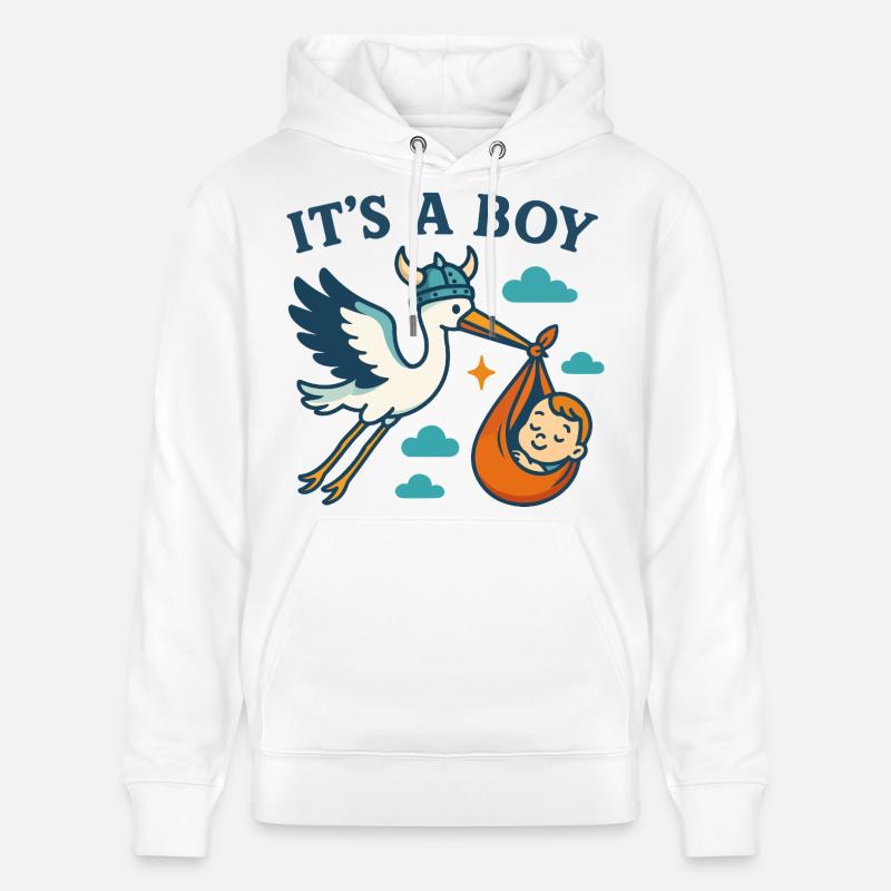 Arrivée du Viking Boy - Sweat à capuche bio CRUISER Stanley/Stella Unisexe - blanc