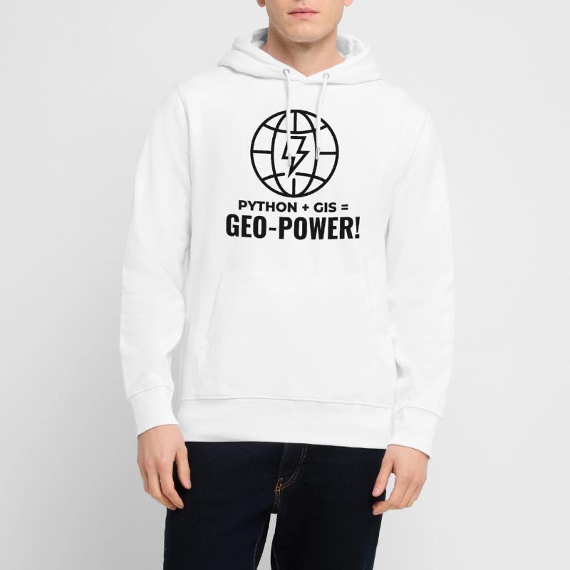 Python GIS Geo-Power Programming Geospatial Stanley/Stella CRUISER Unisex Organic Hoodie