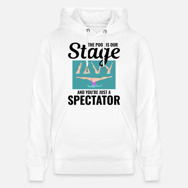 Nageurs synchronisés en eau libre - Sweat à capuche bio CRUISER Stanley/Stella Unisexe - blanc