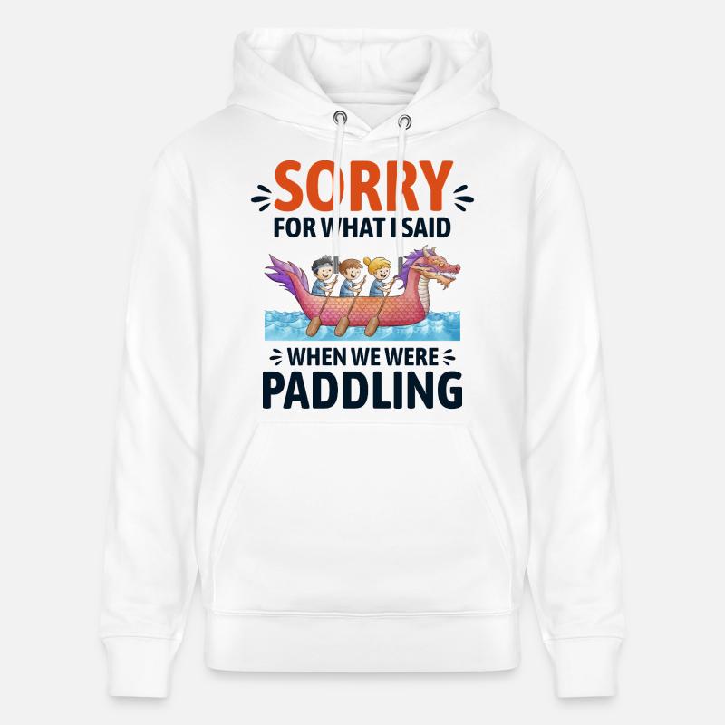 Équipage de course de bateaux-dragons - Sweat à capuche bio CRUISER Stanley/Stella Unisexe - blanc