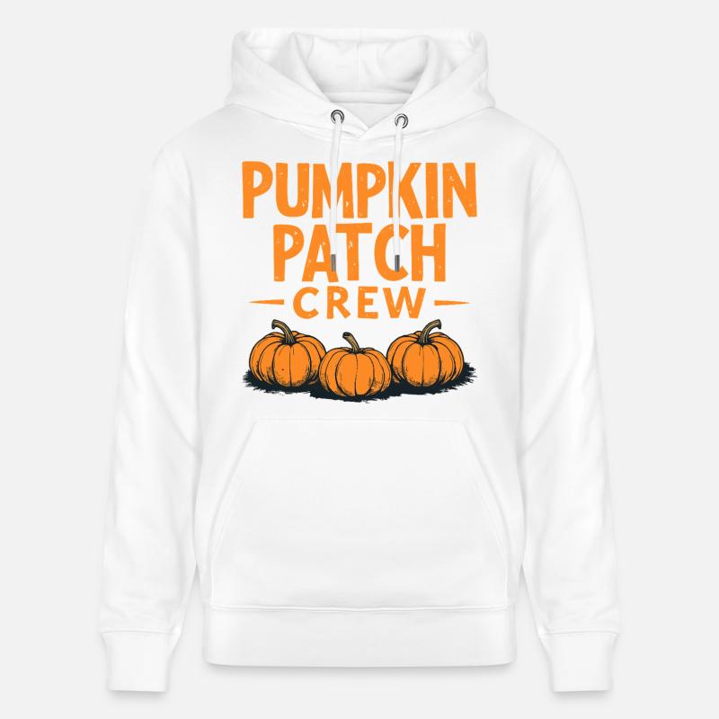 Pumpkin Patch Crew - Dicton de citrouille - Sweat à capuche bio CRUISER Stanley/Stella Unisexe - blanc