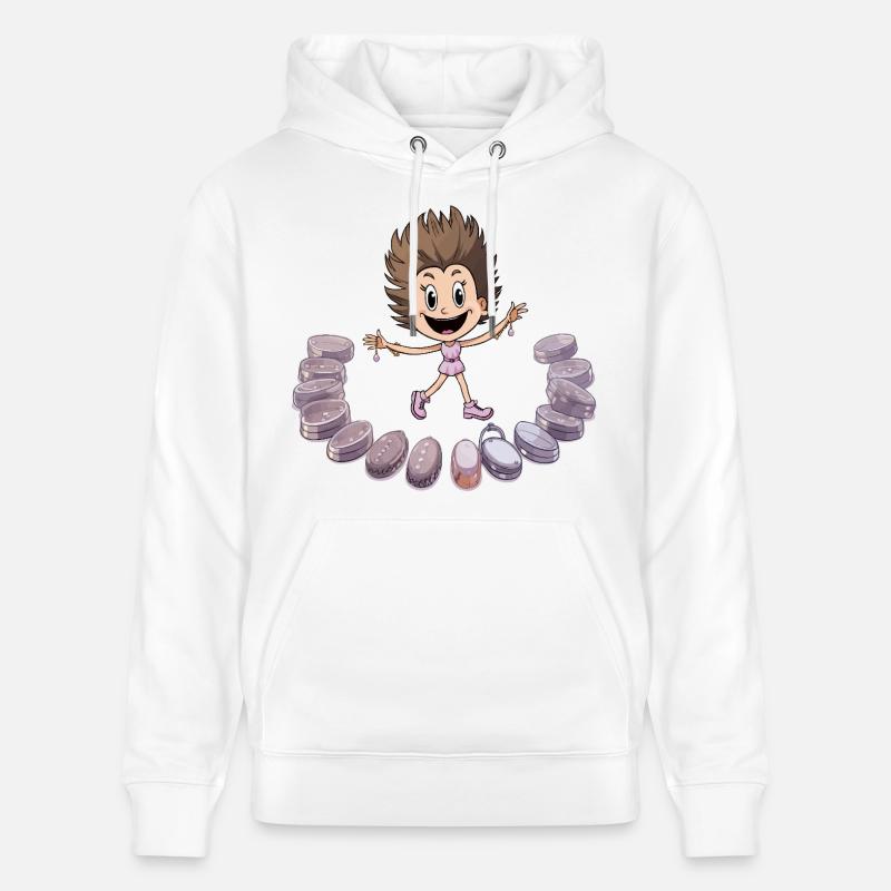 Danseuse Macaron - Sweat à capuche bio CRUISER Stanley/Stella Unisexe - blanc