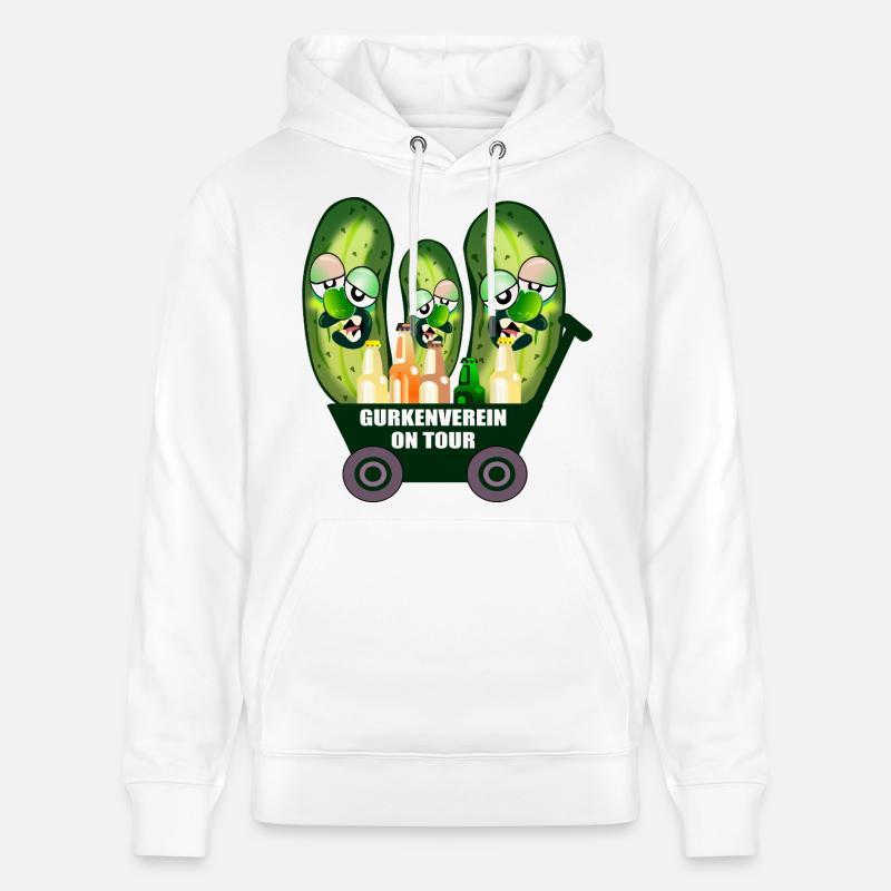 Bière à main du Cucumber Club - Sweat à capuche bio CRUISER Stanley/Stella Unisexe - blanc