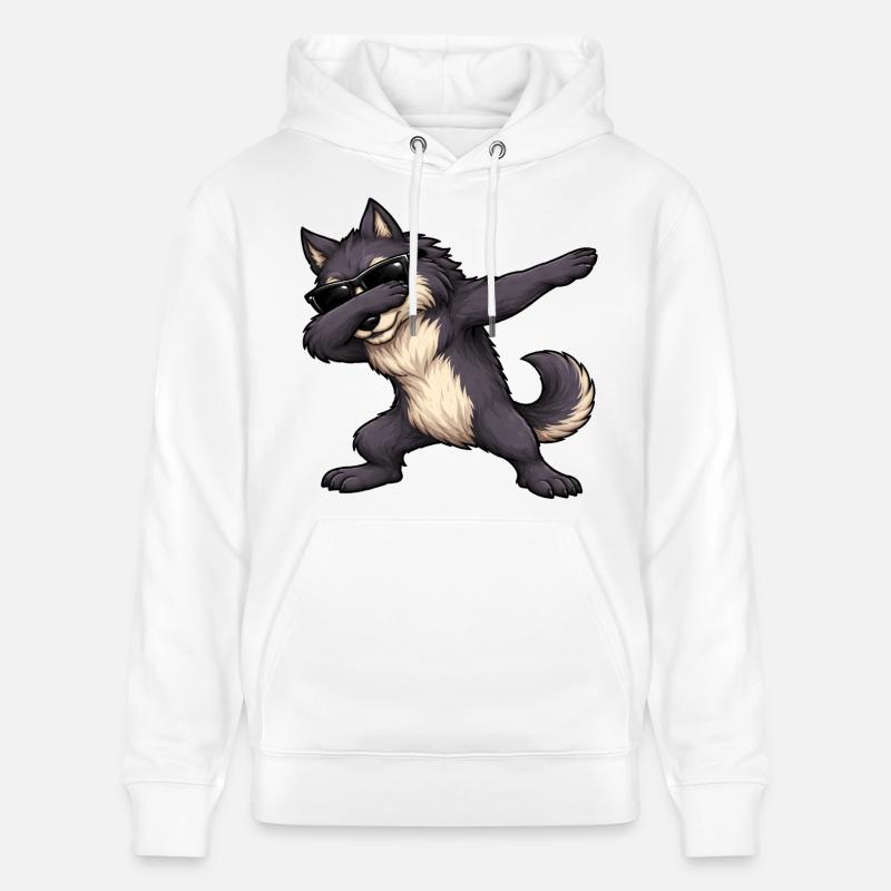 Dabbing Werwolf - Stanley/Stella Unisex Bio-Hoodie CRUISER  - Weiß