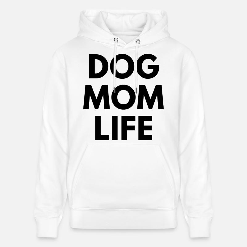 Vie de maman de chien - Sweat à capuche bio CRUISER Stanley/Stella Unisexe - blanc