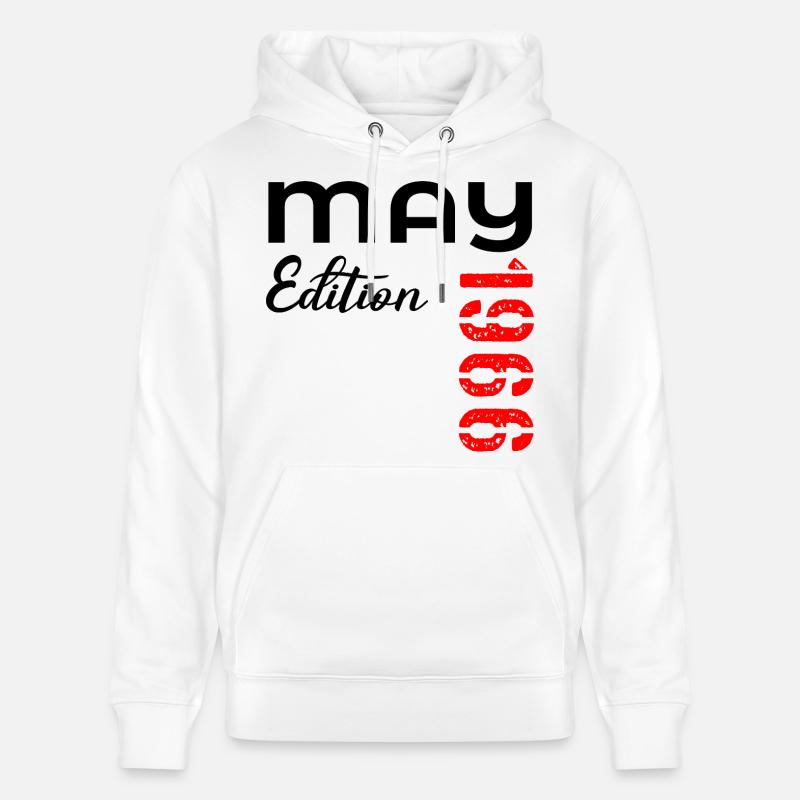 60e anniversaire mai 1966 - Sweat à capuche bio CRUISER Stanley/Stella Unisexe - blanc