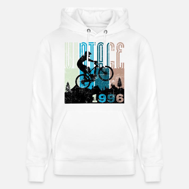 30e anniversaire du millésime 1996 - Sweat à capuche bio CRUISER Stanley/Stella Unisexe - blanc