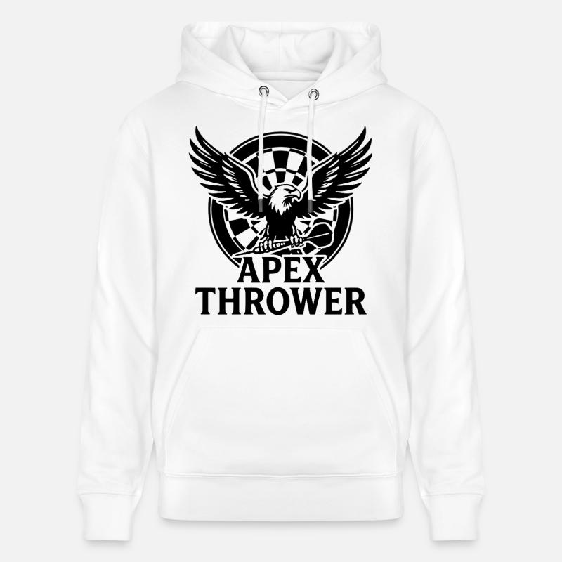 Lanceur d’apex de fléchettes - Sweat à capuche bio CRUISER Stanley/Stella Unisexe - blanc