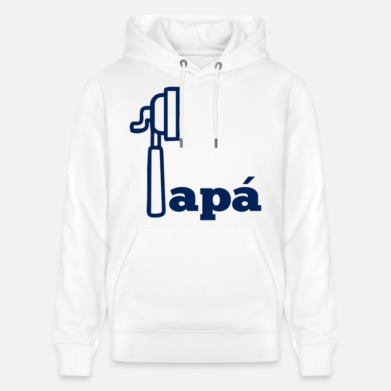 Café Espresso Papa espagnol - Sweat à capuche bio CRUISER Stanley/Stella Unisexe - blanc