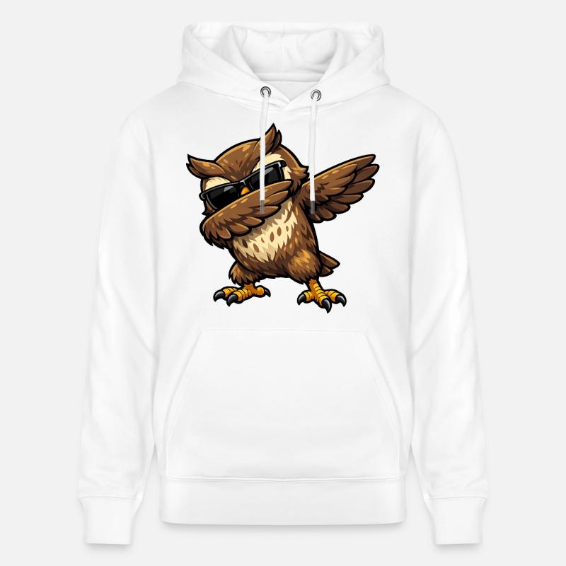 Chouette à l’eau - Sweat à capuche bio CRUISER Stanley/Stella Unisexe - blanc