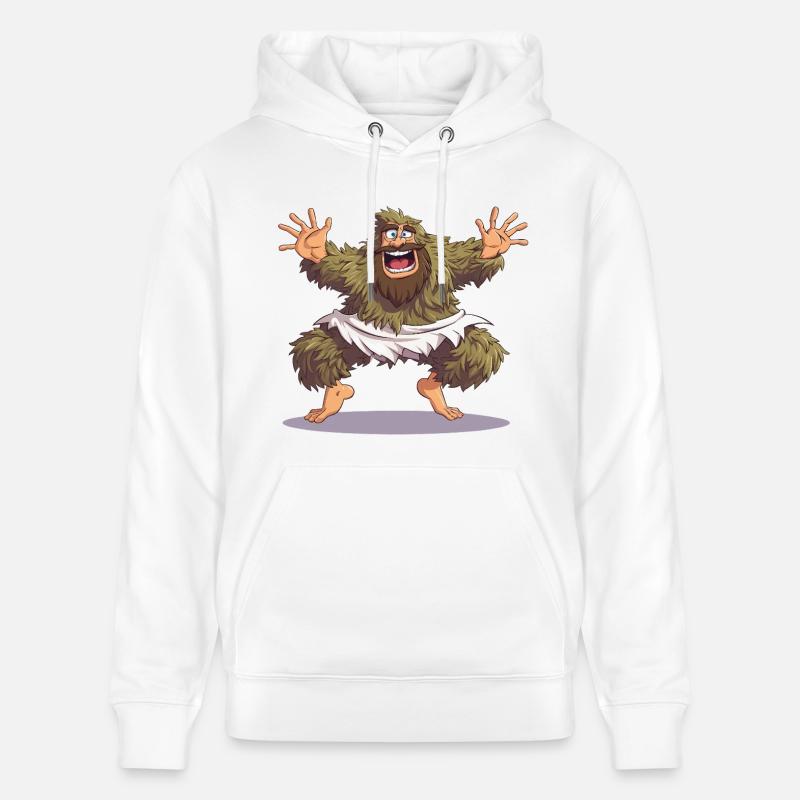 Joyeuse danse du Bigfoot - Sweat à capuche bio CRUISER Stanley/Stella Unisexe - blanc