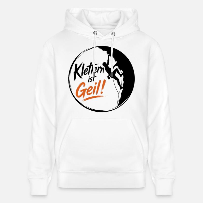 Klettern2 - Stanley/Stella Unisex Bio-Hoodie CRUISER  - Weiß