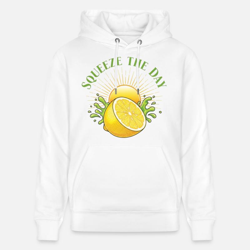 Pressez le jour Lemon Splash - Sweat à capuche bio CRUISER Stanley/Stella Unisexe - blanc