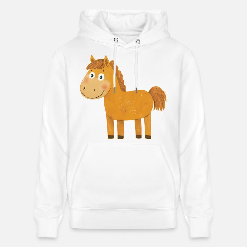 Cheval - Sweat à capuche bio CRUISER Stanley/Stella Unisexe - blanc