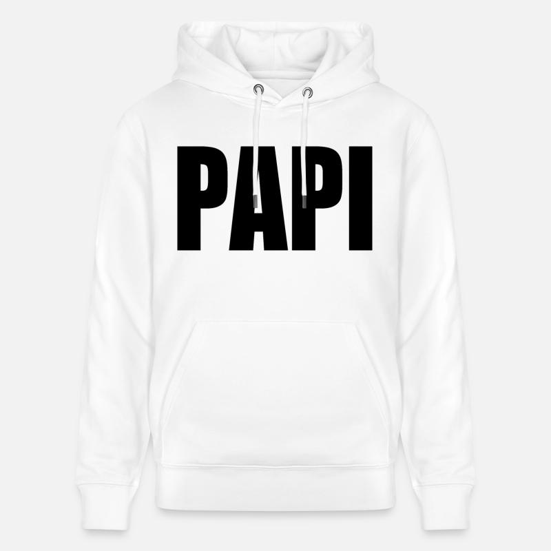 Papi - Sweat à capuche bio CRUISER Stanley/Stella Unisexe - blanc