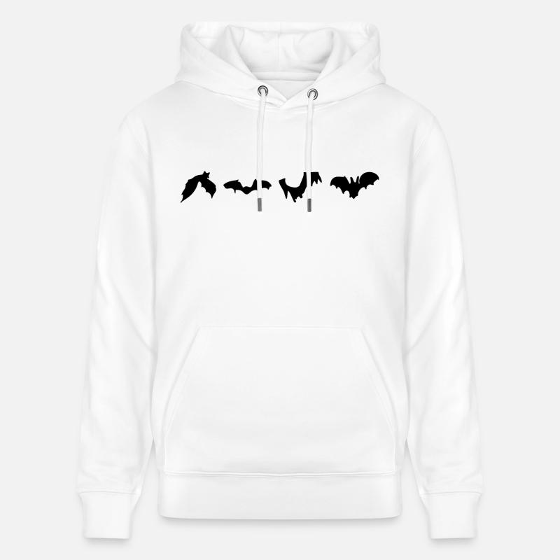 bats - Sweat à capuche bio CRUISER Stanley/Stella Unisexe - blanc