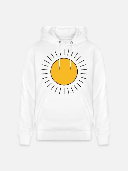 Soleil - Sweat à capuche bio CRUISER Stanley/Stella Unisexe - blanc