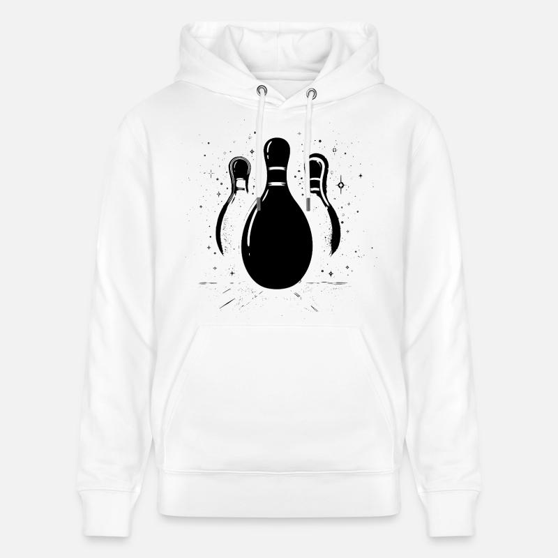 Jeu de bowling - Sweat à capuche bio CRUISER Stanley/Stella Unisexe - blanc