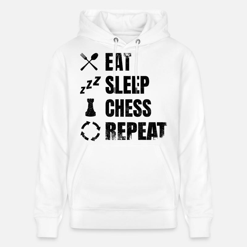 Manger, dormir, répéter les échecs - Sweat à capuche bio CRUISER Stanley/Stella Unisexe - blanc