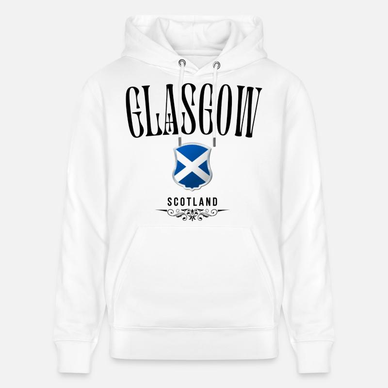 Souvenir de Glasgow, design élégant Glasgow - Sweat à capuche bio CRUISER Stanley/Stella Unisexe - blanc