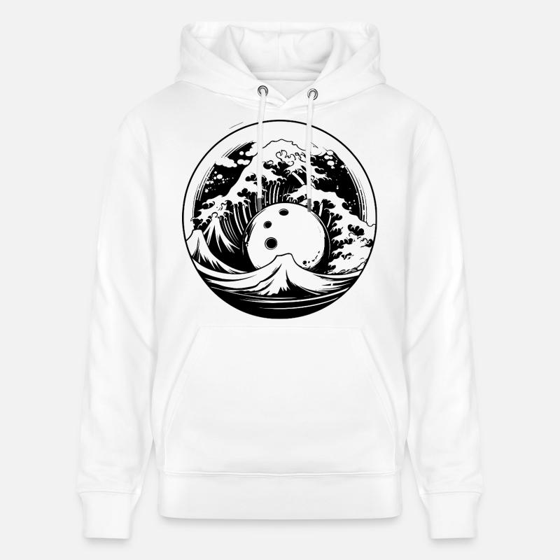 Bowling - Sweat à capuche bio CRUISER Stanley/Stella Unisexe - blanc