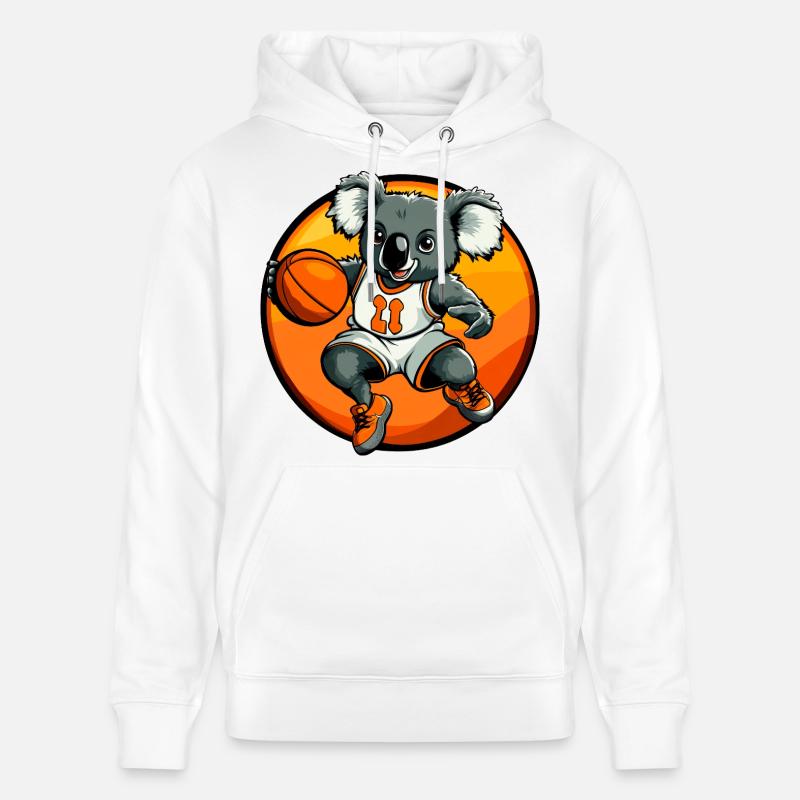 Basketteur Koala - Sweat à capuche bio CRUISER Stanley/Stella Unisexe - blanc