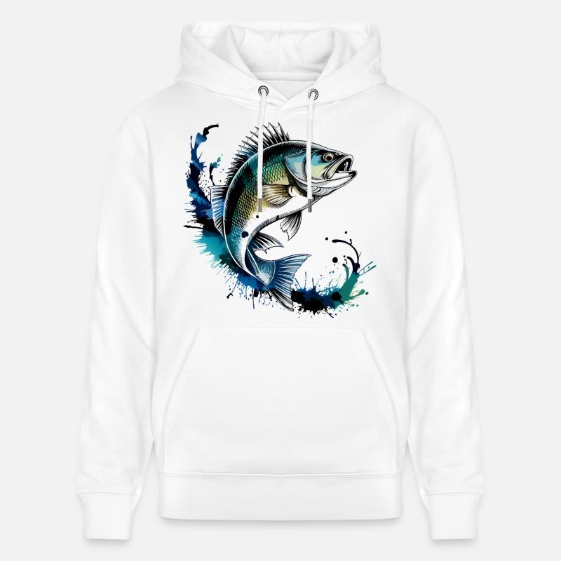 Conception de perchoirs - Sweat à capuche bio CRUISER Stanley/Stella Unisexe - blanc