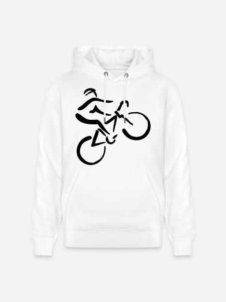 Bicycle riders - Stanley/Stella CRUISER Unisex Organic Hoodie - white