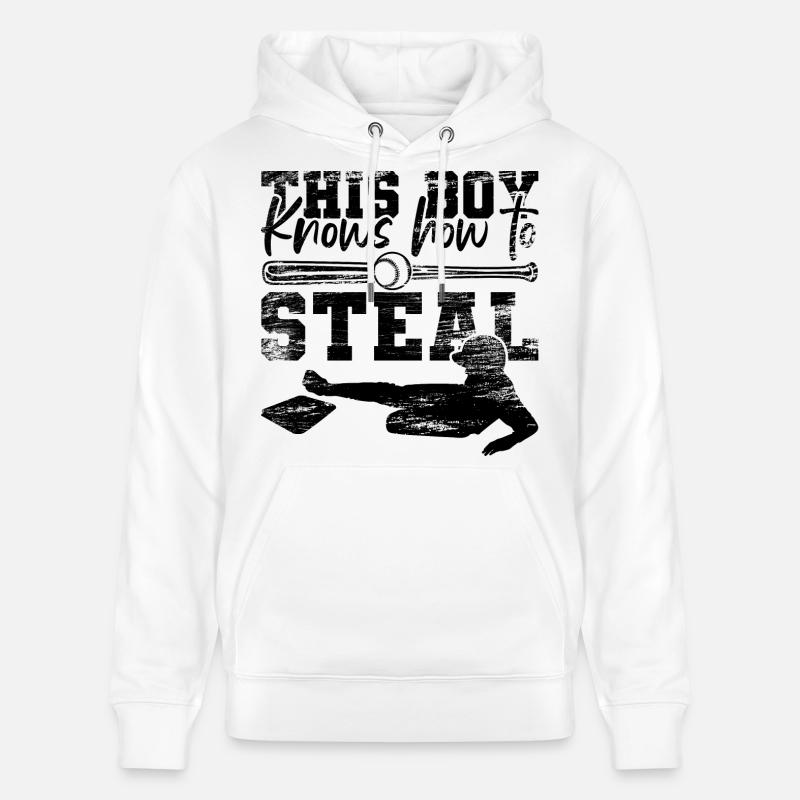 Garçon de baseball - Sweat à capuche bio CRUISER Stanley/Stella Unisexe - blanc