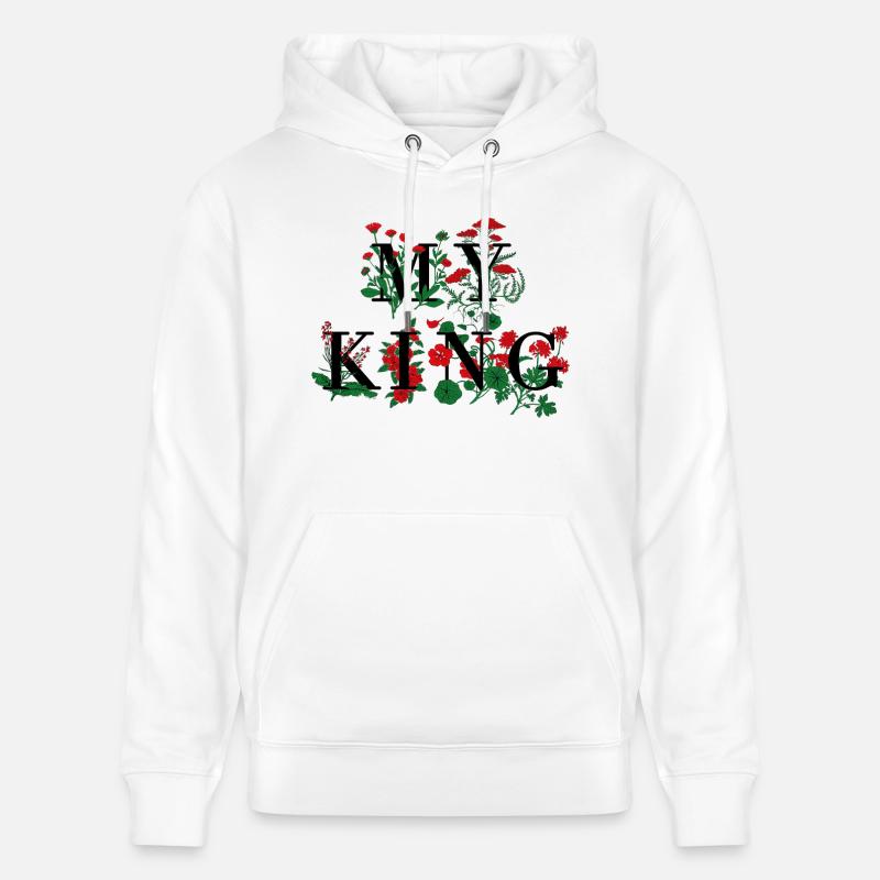 My King Partnershirt - Stanley/Stella Unisex Bio-Hoodie CRUISER  - Weiß