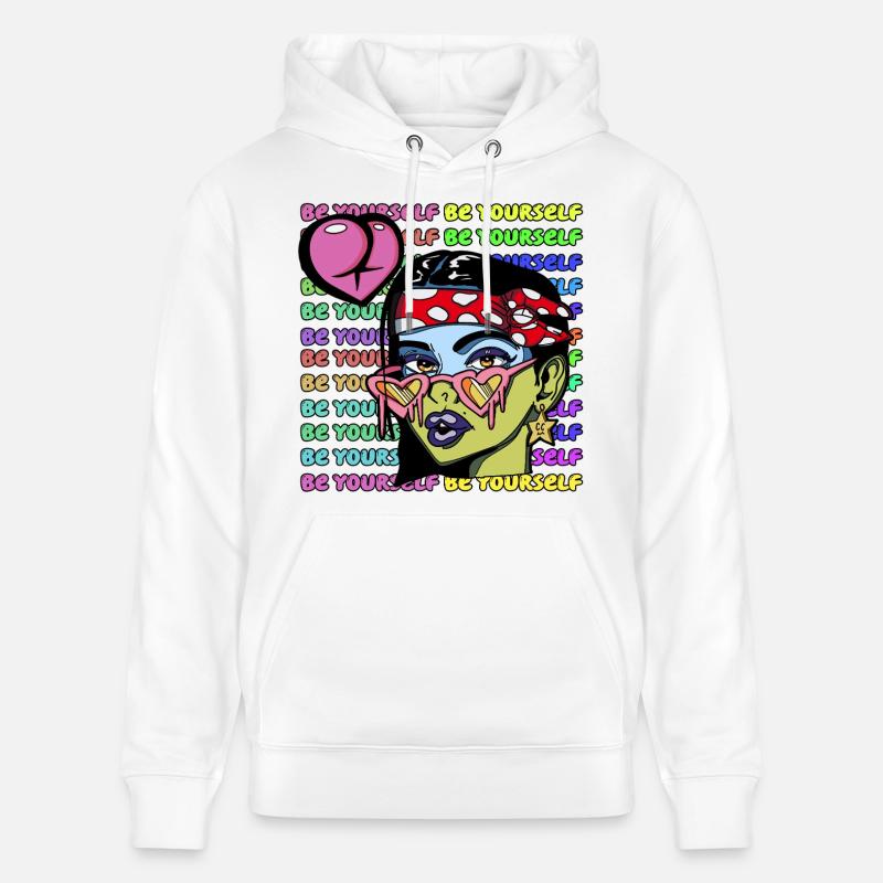 Seien Sie Sie selbst - Stanley/Stella Unisex Bio-Hoodie CRUISER - Weiß
