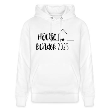 Constructeur de maisons 2025 – Dream House Partnerlook House Construction - Sweat à capuche bio CRUISER Stanley/Stella Unisexe - blanc - Devant - Alina (178cm) & Michal (187cm)