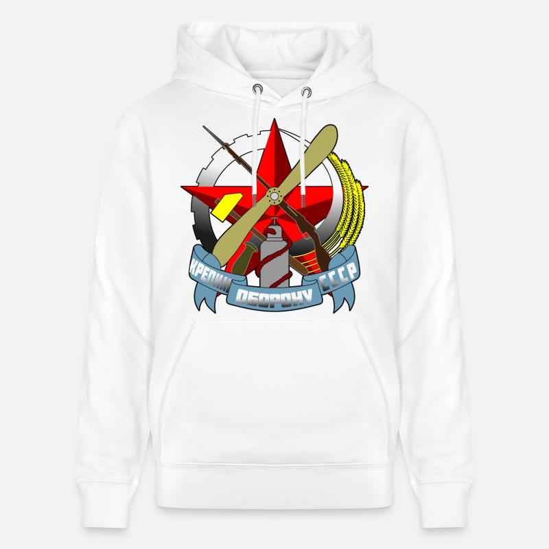 Russie - Sweat à capuche bio CRUISER Stanley/Stella Unisexe - blanc