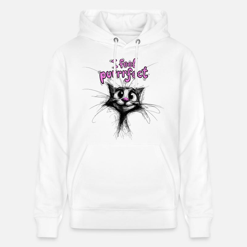 Cute Kittens - Je me sens parfaite - Sweat à capuche bio CRUISER Stanley/Stella Unisexe - blanc