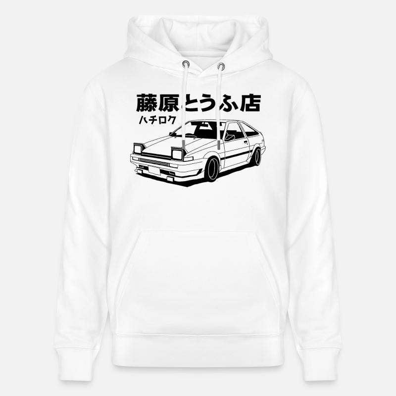 Initial D Sprinter Trueno AE86 - Sweat à capuche bio CRUISER Stanley/Stella Unisexe - blanc