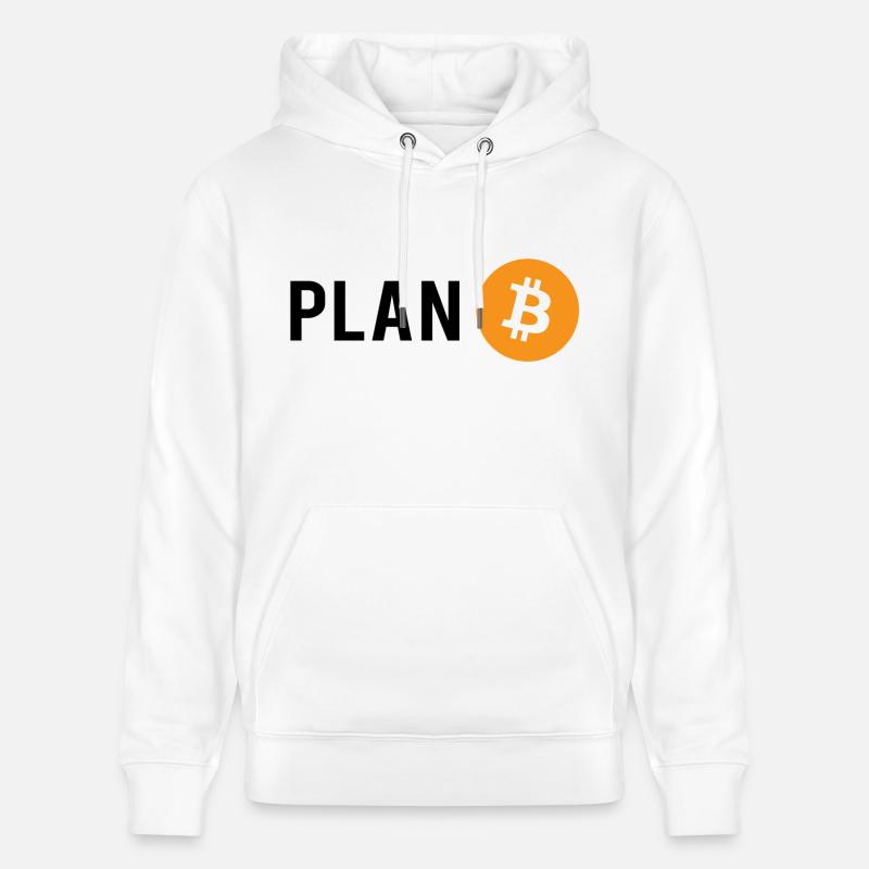 Plan B - Plan Bitcoin - Stanley/Stella Unisex Bio-Hoodie CRUISER  - Weiß